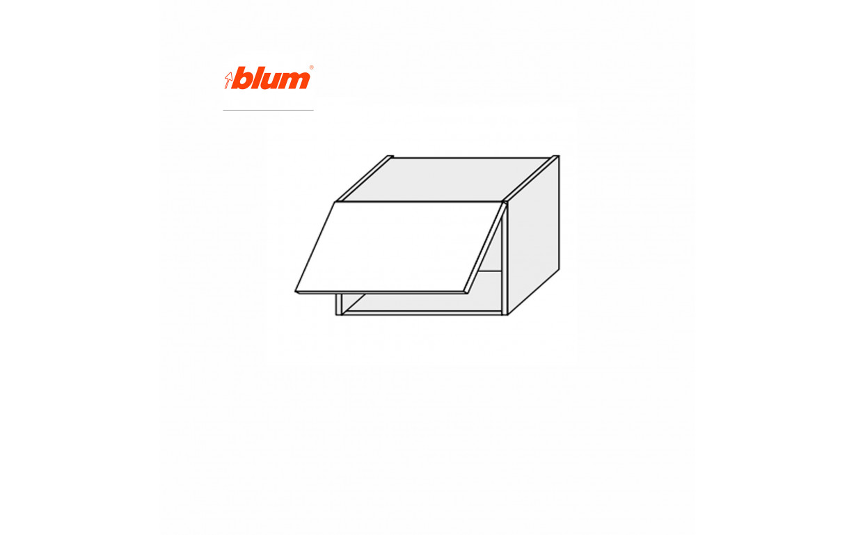 Кухонна секція Міленіум WG верхня 60В/360 1дв Aventos Pro Blum - Фото